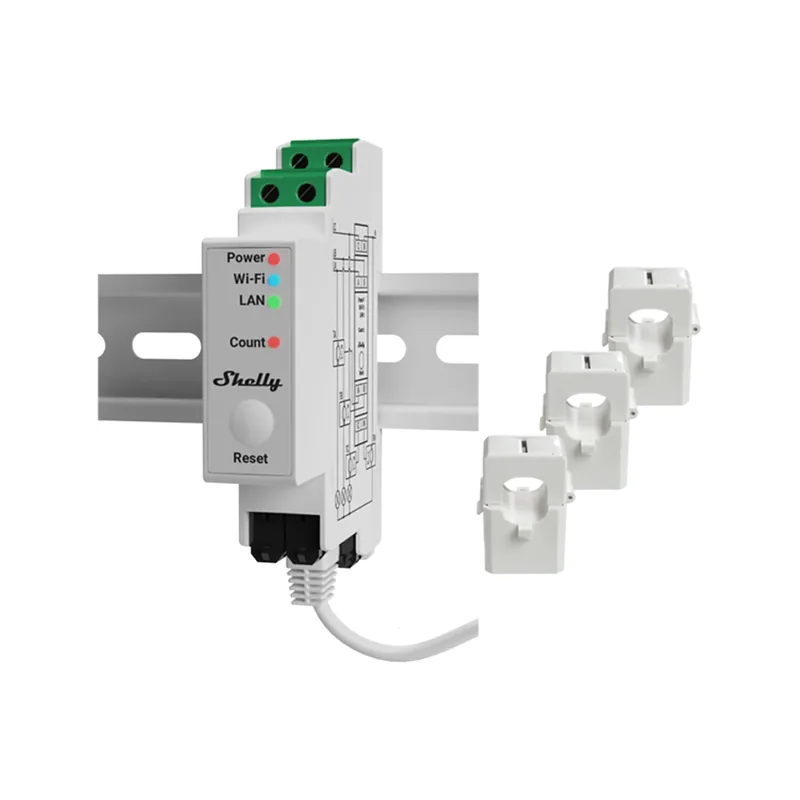 Shelly Pro 3EM 120A WLAN 3-Phasen Smart Energiezähler