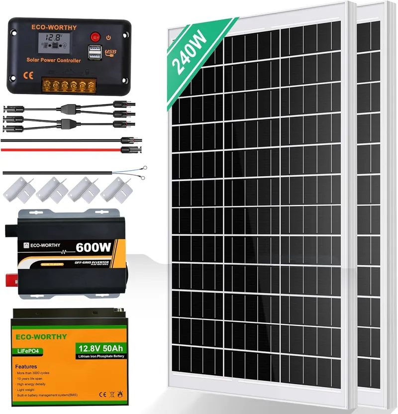 ECO-WORTHY 240W Solaranlage Komplettset