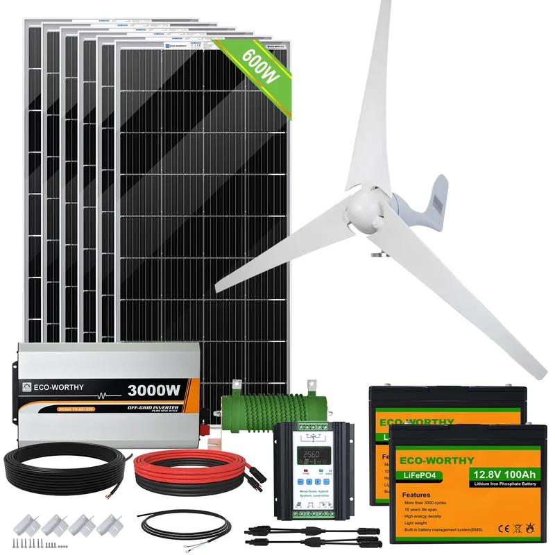 ECO-WORTHY 4kWh Solaranlage 1000W Komplettset